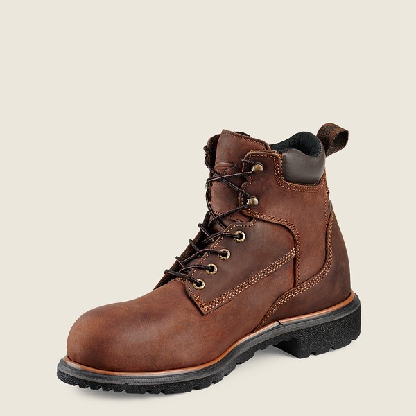 Red Wing Work Boots Mens Brown - Dynaforce® - 6-inch Waterproof Soft Toe - 0567342-AB